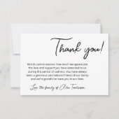 Merci simple noir blanc de deuil (Devant)