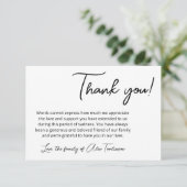 Merci simple noir blanc de deuil (Debout devant)