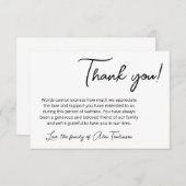 Merci simple noir blanc de deuil (Devant / Derrière)