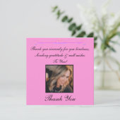 Merci Sincèrement Carte photo (Debout devant)