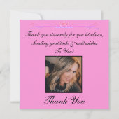 Merci Sincèrement Carte photo (Devant)