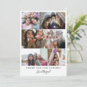 Merci Sleepover Girl's Party Photo Collage (Debout devant)