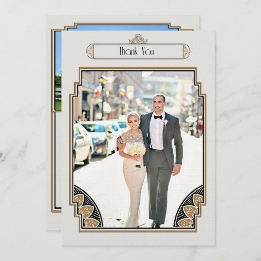 Merci snob d'or d'art déco (Devant / Derrière)