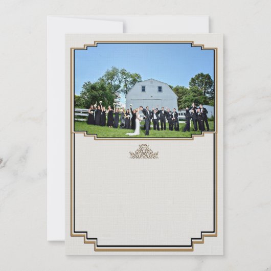 Merci snob d'or d'art déco (Dos)