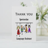 Merci Spectaculaire Discours Assistant Langue (Debout devant)