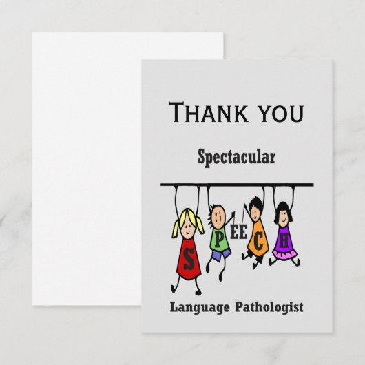 Merci Spectaculaire Parole Langue Pathologue (Devant / Derrière)