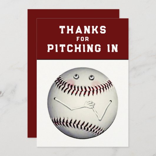 Merci sportif de baseball (Devant / Derrière)