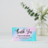 Merci Stars Carte de visite tendance (Debout devant)