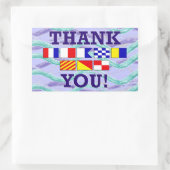 Merci Sticker Drapeau 2 Rectangle (Sac)