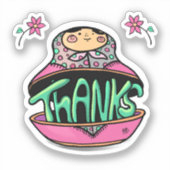 Merci Sticker russe Doll (Recto)