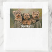 Merci Sticker Yorkshire Terrier Chiens de marionne (Sac)