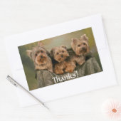 Merci Sticker Yorkshire Terrier Chiens de marionne (Enveloppe)