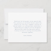 Merci Style Quelque chose de bleu Fête des mariées (Dos)