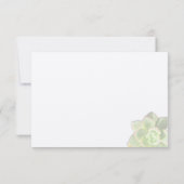 Merci succulent vert translucide (Dos)