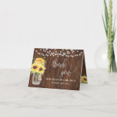 Merci Sunflowers Pays Mariage nuptiale (Devant)