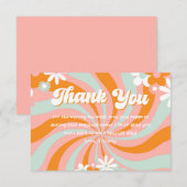 Merci super les années 70 Baby shower (Devant / Derrière)