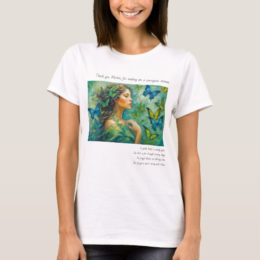 Merci, T-shirt Poem. (Devant)
