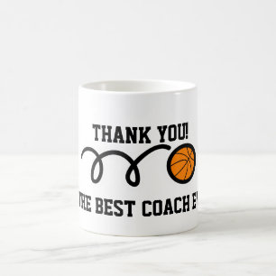 Merci tasse de café pour l'entraîneur de basket-ba