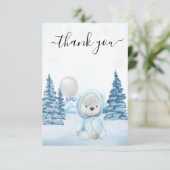 Merci Teddy Bear Noël hiver (Debout devant)