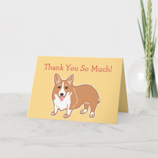 Merci tellement de carte Corgi (Devant)