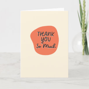 Merci tellement de cartes