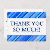 "MERCI TELLEMENT !" personnalisé Carte postale (Devant / Derrière)