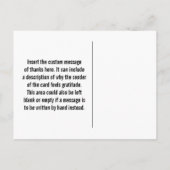 "MERCI TELLEMENT !" personnalisé Carte postale (Dos)