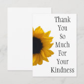 MERCI TELLEMENT POUR VOTRE Carte de remerciements (Devant / Derrière)