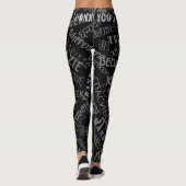 Merci Texte Leggings multilingues Vos couleurs (Dos)
