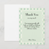 Merci Texte modifiable personnalisé Toute occasion (Devant / Derrière)