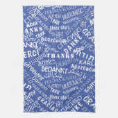 Merci Texte Serviette de cuisine Mots multilingues (Vertical)