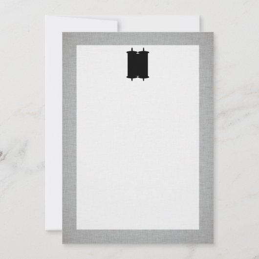 Merci Torah moderne gris et bleu (Dos)