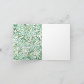 Merci tropical d'aquarelle de feuille (Intérieur)