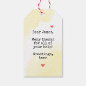 Merci ! Tu es une pêche drôle, merci étiquette cad (Dos)