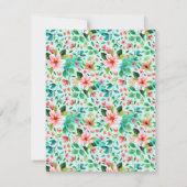 Merci typographie Bordure de fleurs du bord de mer (Dos)