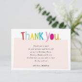 MERCI typographie mignonne colorée moderne (Debout devant)