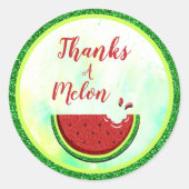 Merci un autocollant melon (Devant)