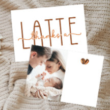 Merci Un Baby shower À Café Latte