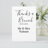 Merci un brunch nom date simple après le mariage (Debout devant)