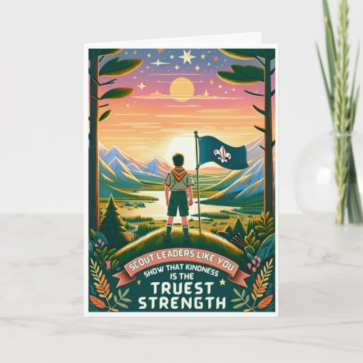 Merci, un chef de scouts sympa ! Carte de remercie (Devant)