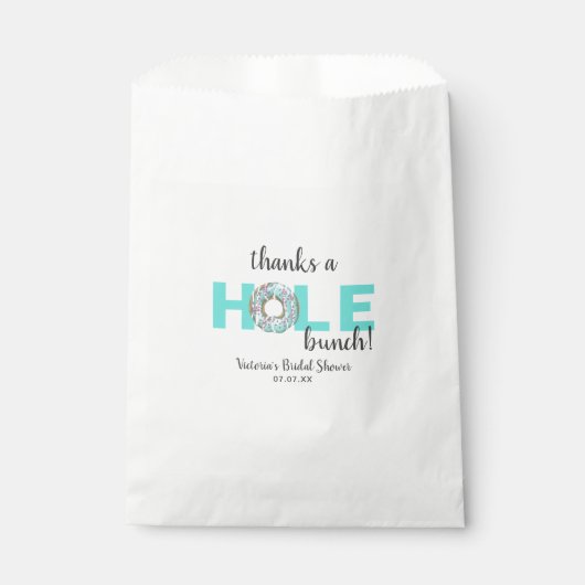 Merci un groupe de trous | Sacs de faveur de la fê (Devant)