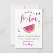 Merci Un Melon Pastèque Anniversaire Rose (Devant)