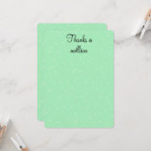 Merci Un Million De Cartes de remerciements (Devant/Arrière en situation)