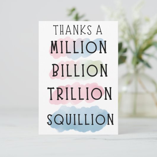 Merci un million, milliard, milliard, milliard, mi (Debout devant)