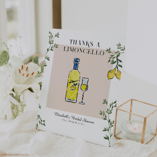 Merci un panneau de Fête des mariées Limoncello