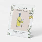 Merci un panneau de Fête des mariées Limoncello (Recto)