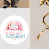 Merci Un Sticker Arc-En-Ciel Rond