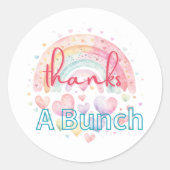 Merci Un Sticker Arc-En-Ciel Rond (Devant)