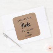 Merci un tas de trous, étiquette de Trou de bonbon (Enveloppe)