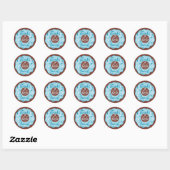 Merci Un Trou De Bleu Stickers Donut (Feuille)